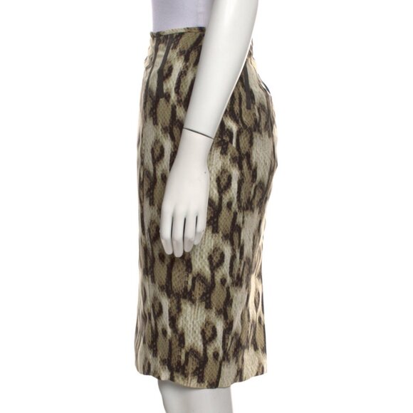 Roberto Cavalli Skirt Animal Print Snake Leopard Made in Italy Size IT 42 - Picture 2 of 7